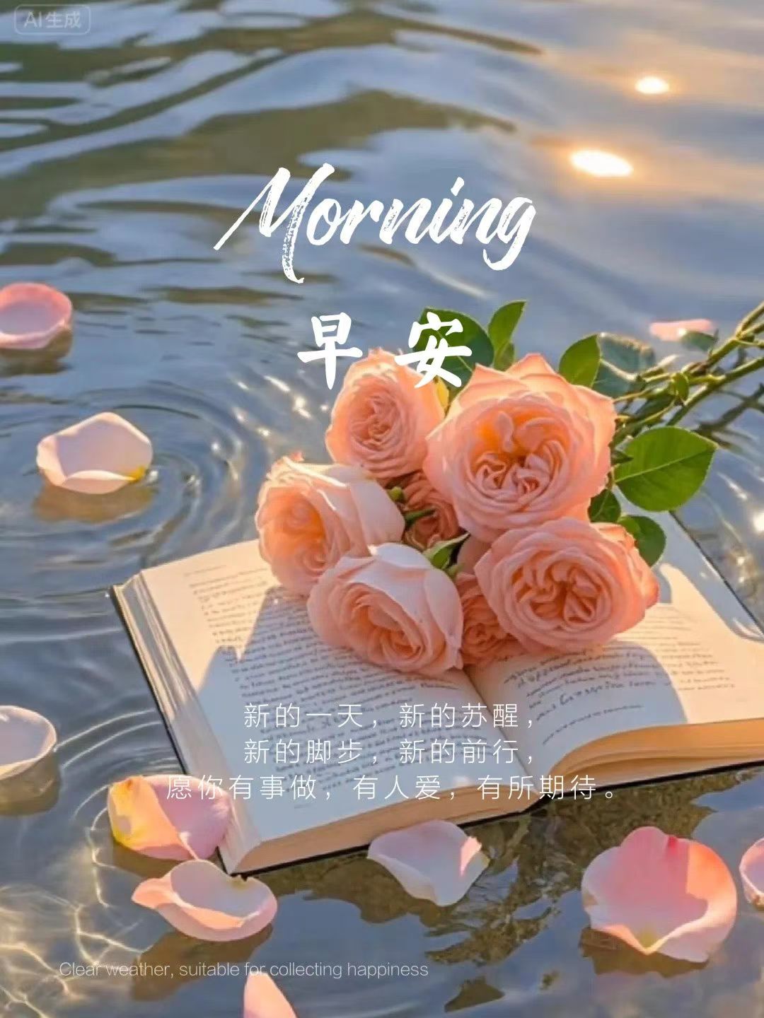 送走八月的热浪，
走进九月的凉爽。
踏着秋天的脚步，
迎来菊月的晨光。
闻着金秋的花香，
收获秋天的安康。
圈内外朋友早安[爱心]